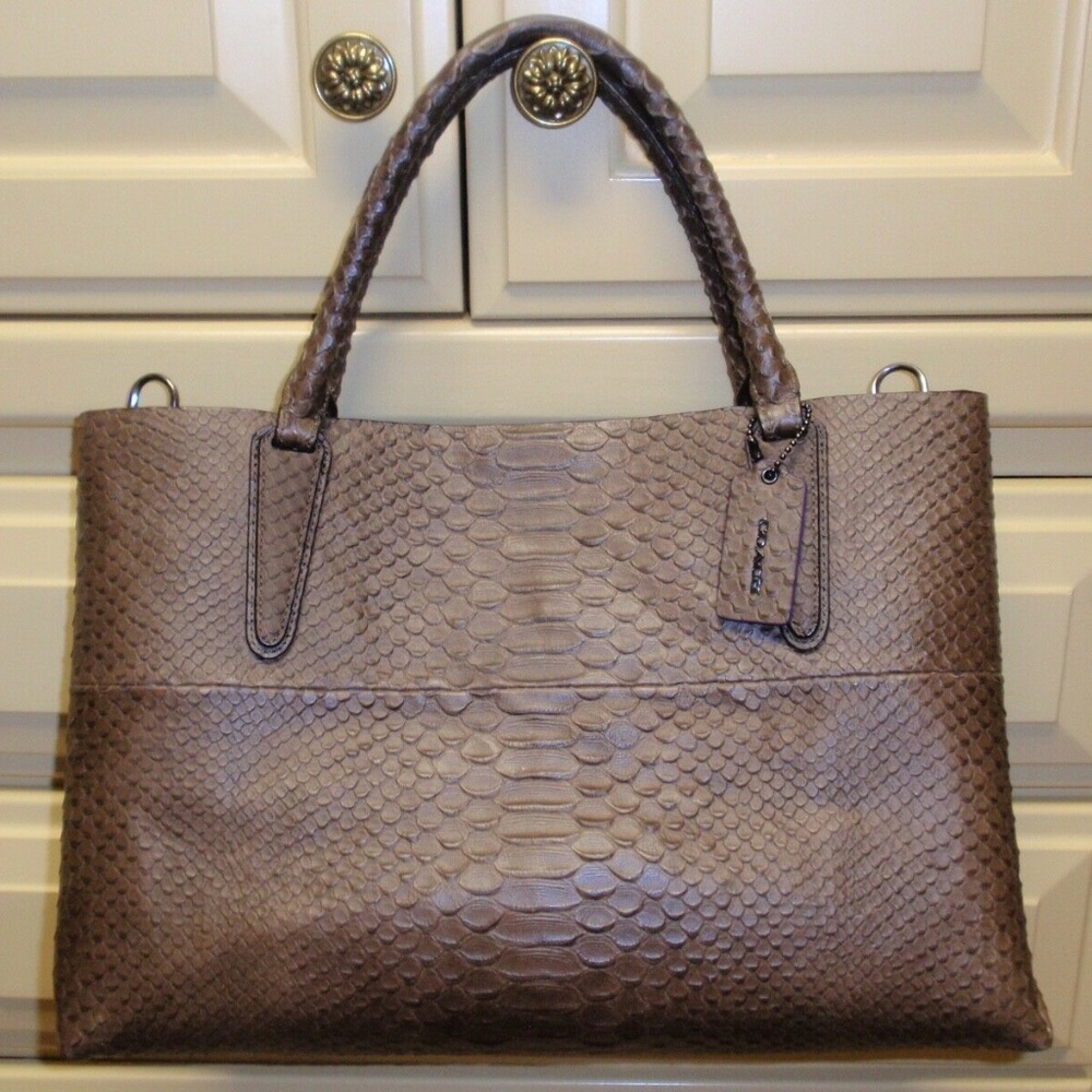 Coach Soft Borough Embossed Leather Handbag 32349